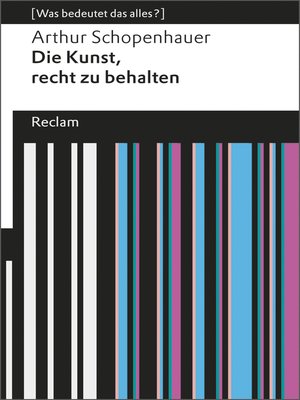 cover image of Die Kunst, recht zu behalten